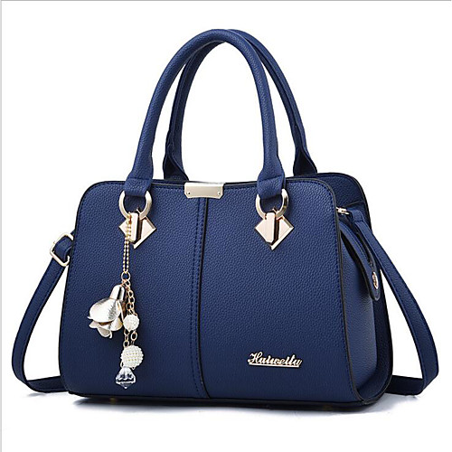 

Women's Zipper PU Shoulder Messenger Bag Black / Wine / Royal Blue