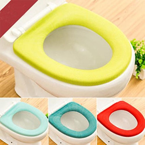 

2Pcs Soft Warm Long Plush Toilet Seat Cover Mat Pad Lid Comfortable Washable Warmer Health Toilet Closestool Seat Cover Random Color
