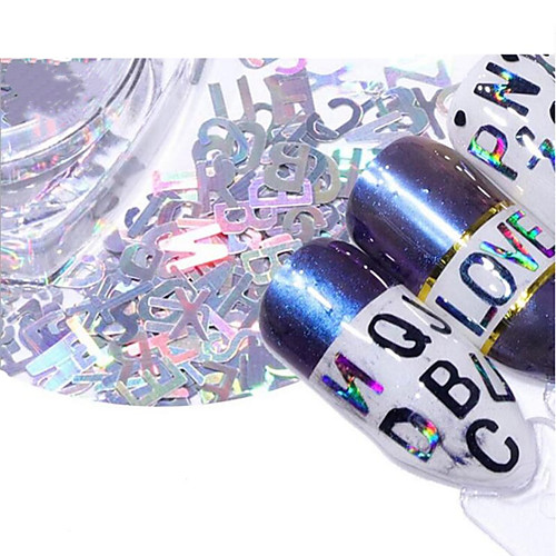 

5 pcs Eco-friendly Eco-friendly Material Geometric Rhinestones For Creative Letter nail art Manicure Pedicure Daily / Festival Fashion