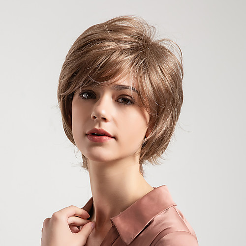 Human Hair Capless Wigs Human Hair Curly Pixie Cut Short