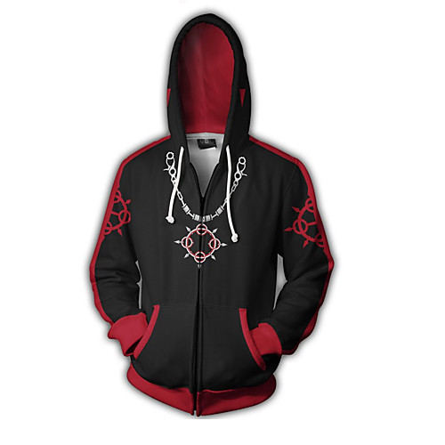 

Inspired by Kingdom Hearts Sora Anime Cosplay Costumes Japanese Cosplay Hoodies Print Patchwork Special Design Hoodie For Unisex