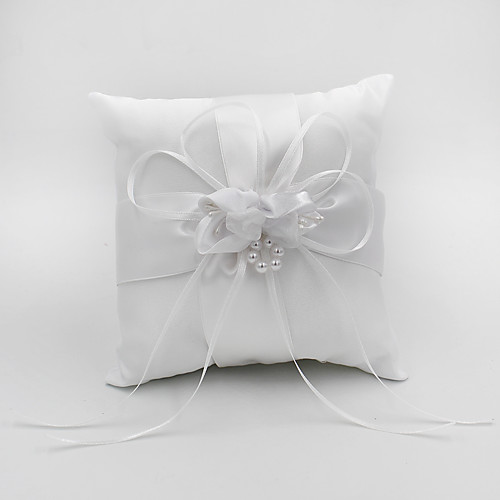 

Plain Sateen Floral Satin Ring Pillow Pillow All Seasons