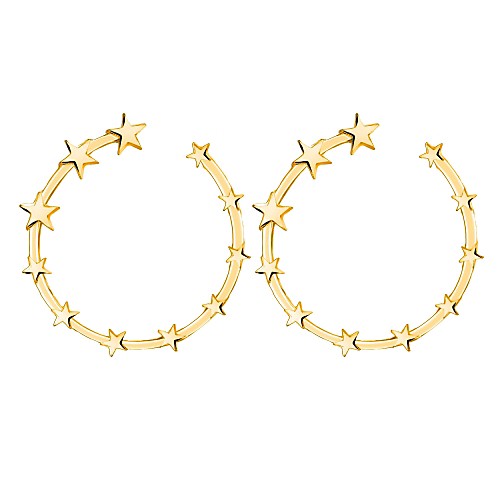 

Women's Stud Earrings Classic Star Ladies Rococo Earrings Jewelry Gold / Silver For Party / Evening Ceremony 1 Pair