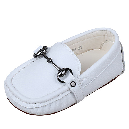 

Boys' / Girls' Comfort / Moccasin Nappa Leather Loafers & Slip-Ons Toddler(9m-4ys) / Little Kids(4-7ys) White / Black Spring & Fall / TPR (Thermoplastic Rubber)