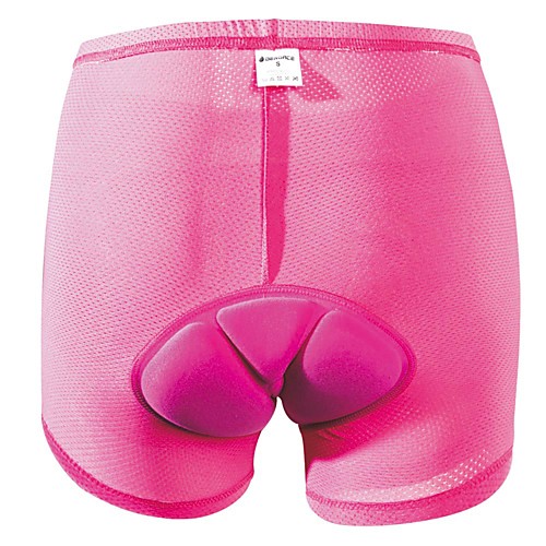 

Women's Bike Shorts Underwear Shorts Breathable 3D Pad Quick Dry Sports Polyester Spandex Winter Rose Red Road Bike Cycling Clothing Apparel Relaxed Fit Bike Wear