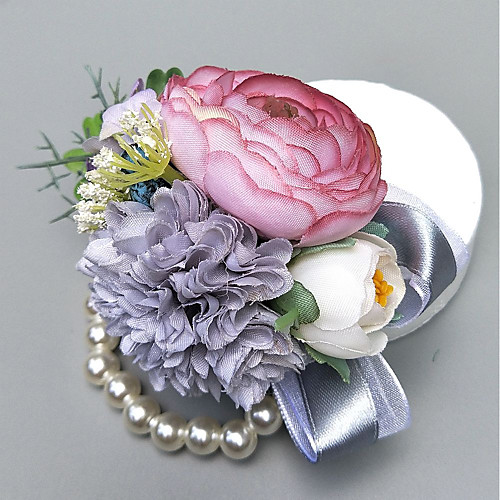 

Wedding Flowers Boutonnieres / Wrist Corsages Wedding / Party Evening Polyester 1.97(Approx.5cm)