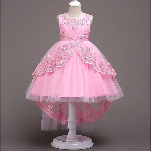 

Princess Vintage Dress Party Costume Girls' Costume White / Red / Blue Vintage Cosplay Sleeveless