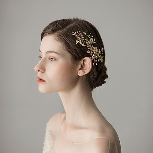 

Alloy Hair Clip with Rhinestone 1 Piece Wedding / Party / Evening Headpiece