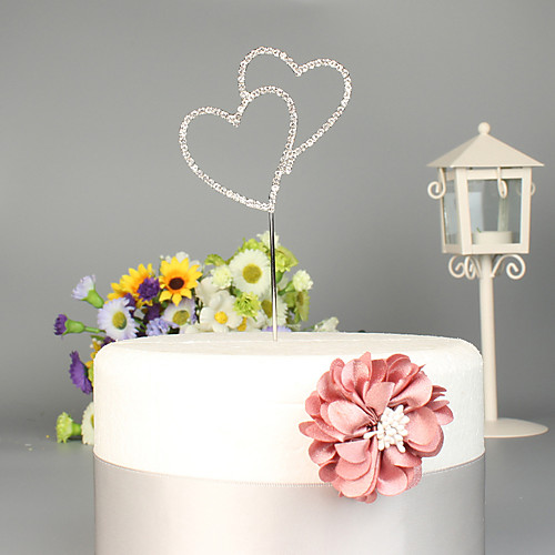 

Cake Topper Beach Theme / Garden Theme / Classic Theme Stylish Alloy Wedding / Special Occasion with Crystals / Rhinestones 1 pcs OPP