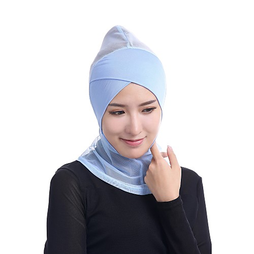 

Women's Basic / Vintage Hijab - Solid Colored Mesh / All Seasons