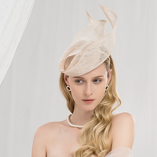 

100% Linen Headbands with Solid 1pc Wedding / Party / Evening Headpiece