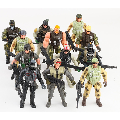 

Pretend Professions & Role Playing Military Warrior Eagle PVC (Polyvinylchlorid) Kid's Children's All Toy Gift 12 pcs