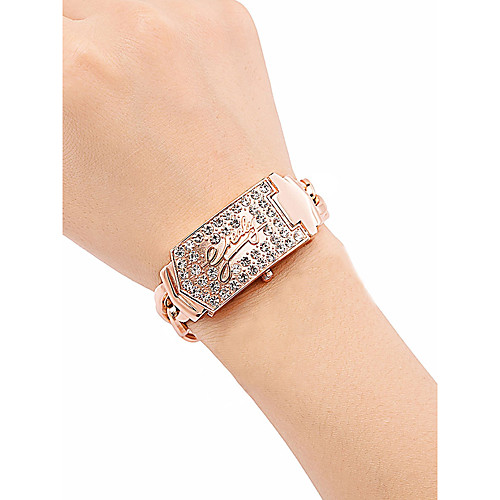 

Women's Bracelet Watch Wrist Watch Quartz Ladies Water Resistant / Waterproof Analog Rose Gold Silver / Stainless Steel