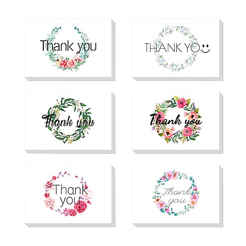

Side Fold Wedding Invitations 24 - Thank You Cards Artistic Style Pure Paper