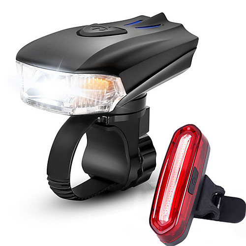 

LED Bike Light Rechargeable Bike Light Set Front Bike Light Rear Bike Tail Light Mountain Bike MTB Bicycle Cycling Waterproof Multiple Modes Smart Induction Light Sensor Rechargeable Li-Ion Battery