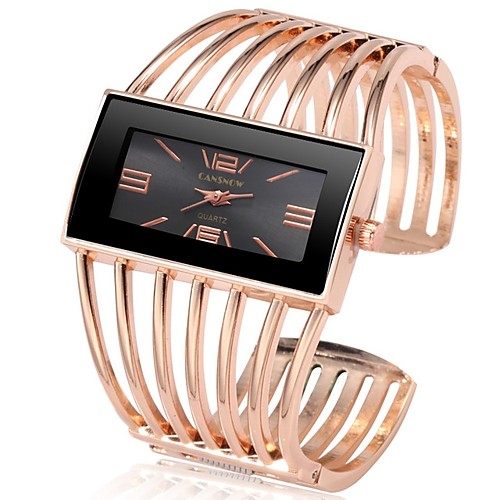 

Women's Luxury Watches Bracelet Watch Gold Watch Quartz cuff Silver / Gold / Rose Gold Chronograph Creative New Design Analog Ladies Luxury Bangle - Gold / White Rose Gold / White Black / Rose Gold