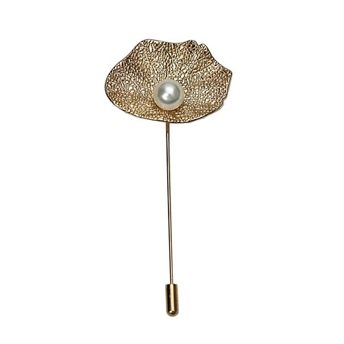 

Women's Brooches Retro Brooch Jewelry Golden Beige For Wedding Ceremony