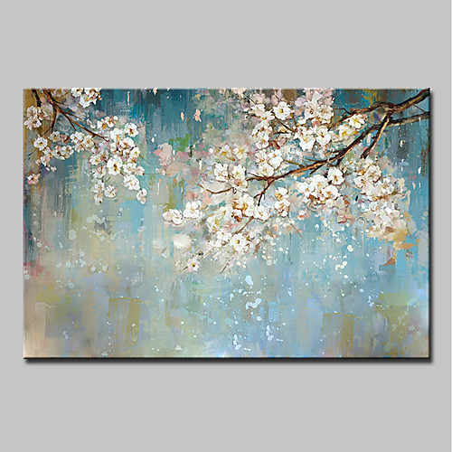 

Oil Painting Hand Painted - Abstract / Floral / Botanical Modern Canvas