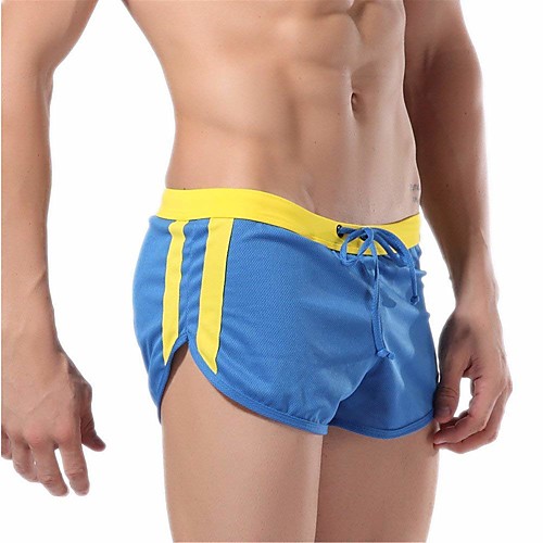 

Men's Drawstring Running Shorts Sports Color Block Mesh Underwear Shorts Fitness Gym Workout Training Activewear Lightweight Breathable Quick Dry Soft Sweat-wicking Stretchy