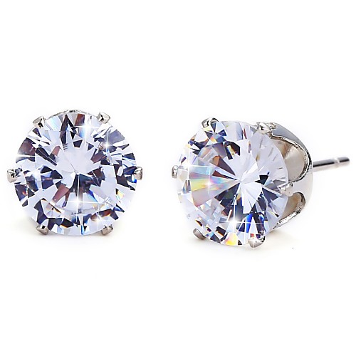 

Women's Stud Earrings Classic Ladies Rhinestone Earrings Jewelry Gold / Silver For Party / Evening Ceremony 1 Pair