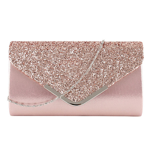 

Women's Bags PU Leather Evening Bag Glitter Solid Color Party Event / Party Holiday Evening Bag Wedding Bags Handbags Black Blushing Pink Gold Silver