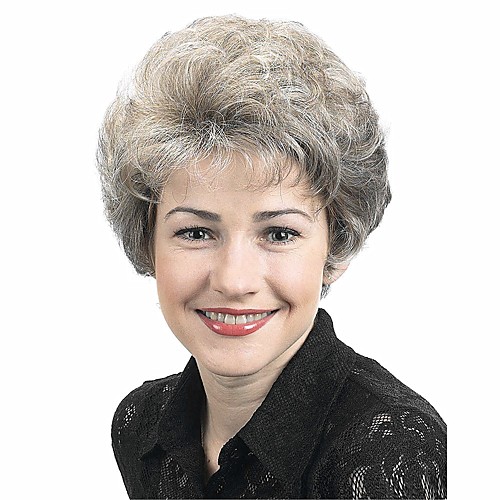 

Synthetic Wig Curly Pixie Cut Wig Short Grey Synthetic Hair 4 inch Women's Synthetic Blonde