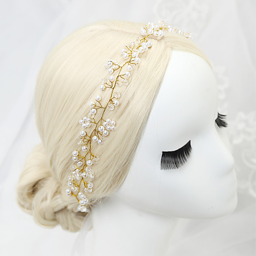 

Imitation Pearl / Alloy Headpiece with Faux Pearl 1 Piece Wedding Headpiece