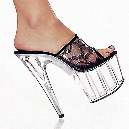 

Women's Heels Mesh Stiletto Heel Open Toe Customized Materials Spring / Summer Black / White / Red / Pink / Wedding / Party & Evening / Party & Evening