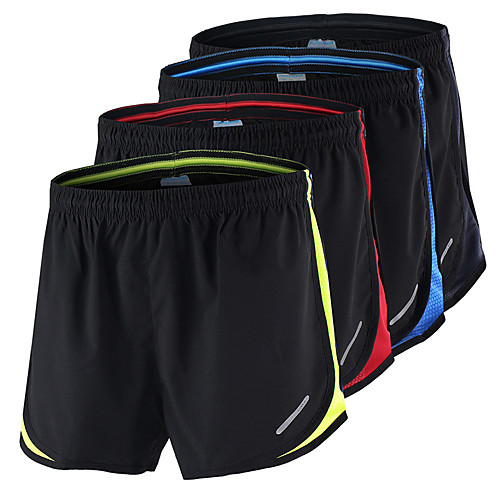 

Arsuxeo Men's Running Shorts Athletic Shorts Workout Shorts Mesh Sports Shorts Fitness Gym Workout Training Bodybuilding Athletic Exercise Breathable Quick Dry Soft Plus Size Red / black Black