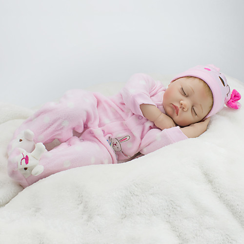 

NPKCOLLECTION 22 inch NPK DOLL Reborn Doll Girl Doll Baby Girl Reborn Baby Doll lifelike Cute Hand Made Child Safe Non Toxic Cloth 3/4 Silicone Limbs and Cotton Filled Body 55cm with Clothes and