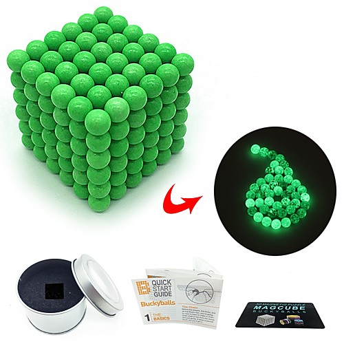 

216 pcs 3mm Magnet Toy Magnetic Balls Magnet Toy Building Blocks Super Strong Rare-Earth Magnets Neodymium Magnet Magnetic Glow-in-the-dark Glow in the Dark Stress and Anxiety Relief Office Desk Toys
