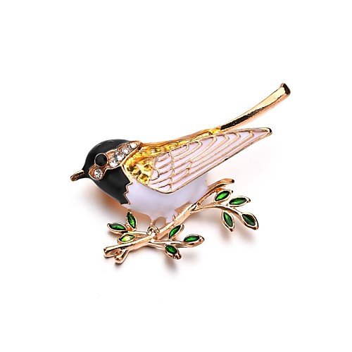 

Women's Brooches Classic Bird Ladies Unique Design Brooch Jewelry Gold For Ceremony Evening Party