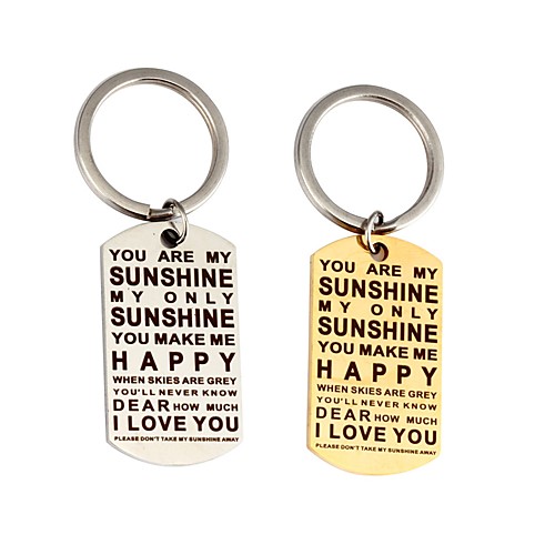 

Classic Theme / Creative / Wedding Keychain Favors Stainless Keychains - 1 pcs All Seasons