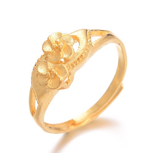 

Women's Ring Adjustable Ring 1pc Gold Gold Plated Ladies Luxury Hyperbole Wedding Gift Jewelry Classic Cute