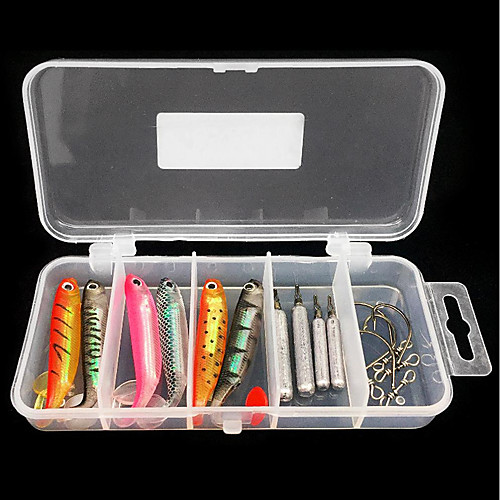 

15 pcs Lure kit Fishing Lures Shad Easy to Use Floating Bass Trout Pike Sea Fishing Fly Fishing Bait Casting