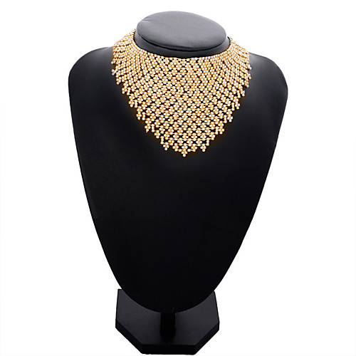

Choker Necklace Bib necklace Women's Beaded Gold Silver 1224.52.59 cm Necklace Jewelry 1pc for Wedding Going out