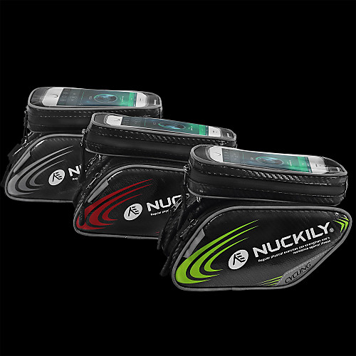 

Nuckily Cell Phone Bag Bike Frame Bag Top Tube 4-6.2 inch Touch Screen Cycling for iPhone X iPhone XR iPhone XS Green Red Dark Gray Mountain Bike / MTB Road Cycling Recreational Cycling