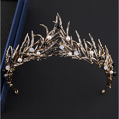 

Bride Black Swan Vintage Elegant Masquerade Women's Costume Tiaras Golden / White Vintage Cosplay