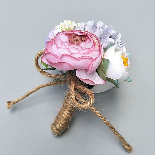 

Wedding Flowers Boutonnieres / Wrist Corsages Wedding / Party Evening Polyester 1.97(Approx.5cm)