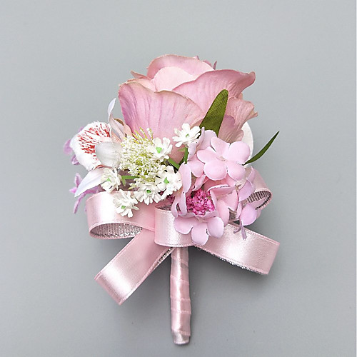 

Wedding Flowers Boutonnieres / Wrist Corsages Wedding / Party Evening Polyester 1.97(Approx.5cm)