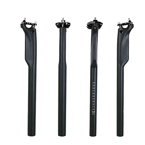 

Carbon Fiber Bike Seatpost 31.6/30.8/27.2 mm 34.9/30.2 mm 350 / 400 mm Road Bike Mountain Bike MTB Cycling 3K Matt Black Carbon Fiber