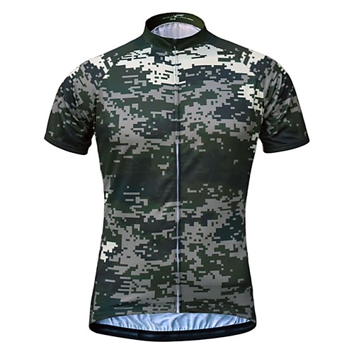 

JESOCYCLING Men's Short Sleeve Cycling Jersey Camouflage Bike Jersey Top Mountain Bike MTB Road Bike Cycling Breathable Quick Dry Moisture Wicking Sports Clothing Apparel / Stretchy