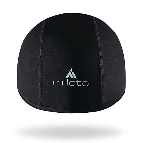 

Miloto Cycling Beanie / Hat Helmet Liner Skull Cap Beanie Solid Color UV Resistant Fleece Lining Breathable Warm Anti-slip Strap Bike / Cycling Black Spandex Fleece Winter for Men's Women's Adults'