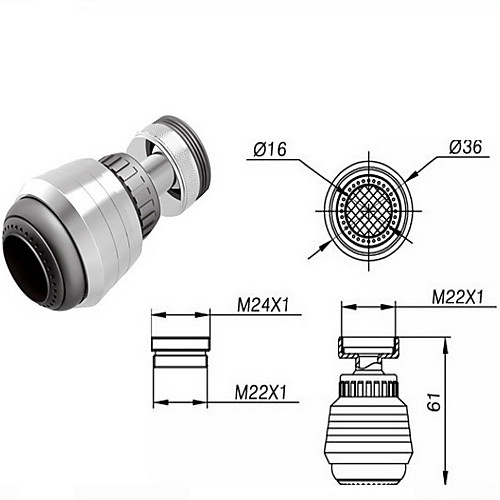 

Faucet accessory - Superior Quality - Ordinary / Others - Finish - Chrome