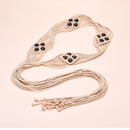 

Women's Party / Street chic Wide Belt - Polka Dot Beaded / Tassel Fringe