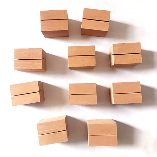 

Trim Wooden Ornaments Christmas / New Year's 10 pcs