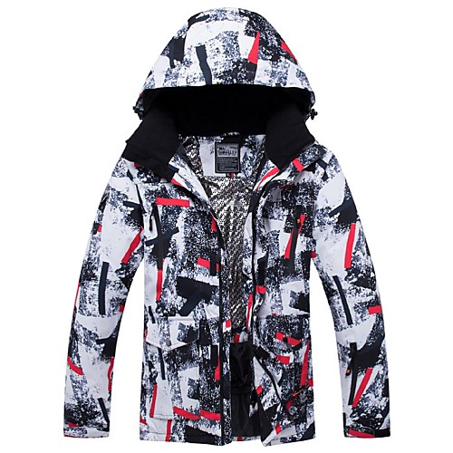 

Men's Ski Jacket Winter Sports Windproof Rain Waterproof Warm Polyester Winter Jacket Top Ski Wear