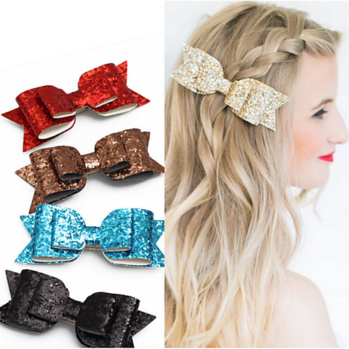 

Headdress / Hair Tool Mixed Material Clips Decorations / Pins Easy to Carry / Best Quality 1 pcs Daily Sweet / Fashion Silver Brown Red