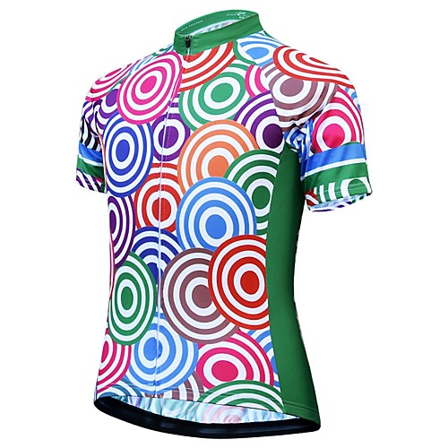 

JESOCYCLING Women's Short Sleeve Cycling Jersey Blue Bike Jersey Top Mountain Bike MTB Road Bike Cycling Breathable Quick Dry Moisture Wicking Sports Clothing Apparel / Stretchy