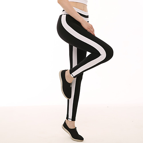 

YUJIAN Women's High Rise Patchwork Yoga Pants Color Block Zumba Running Fitness Tights Leggings Activewear Moisture Wicking Butt Lift Tummy Control Power Flex High Elasticity Skinny